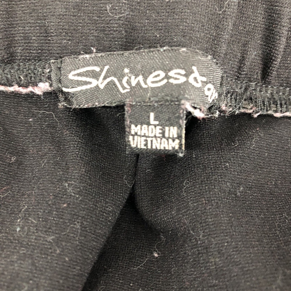 Shinestar cargo joggers womens L black pleated zippers elastic waist sweatpants - Picture 7 of 11